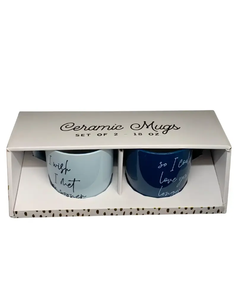 Set de 2 Tazas de Cerámica – Mensajes de Amor