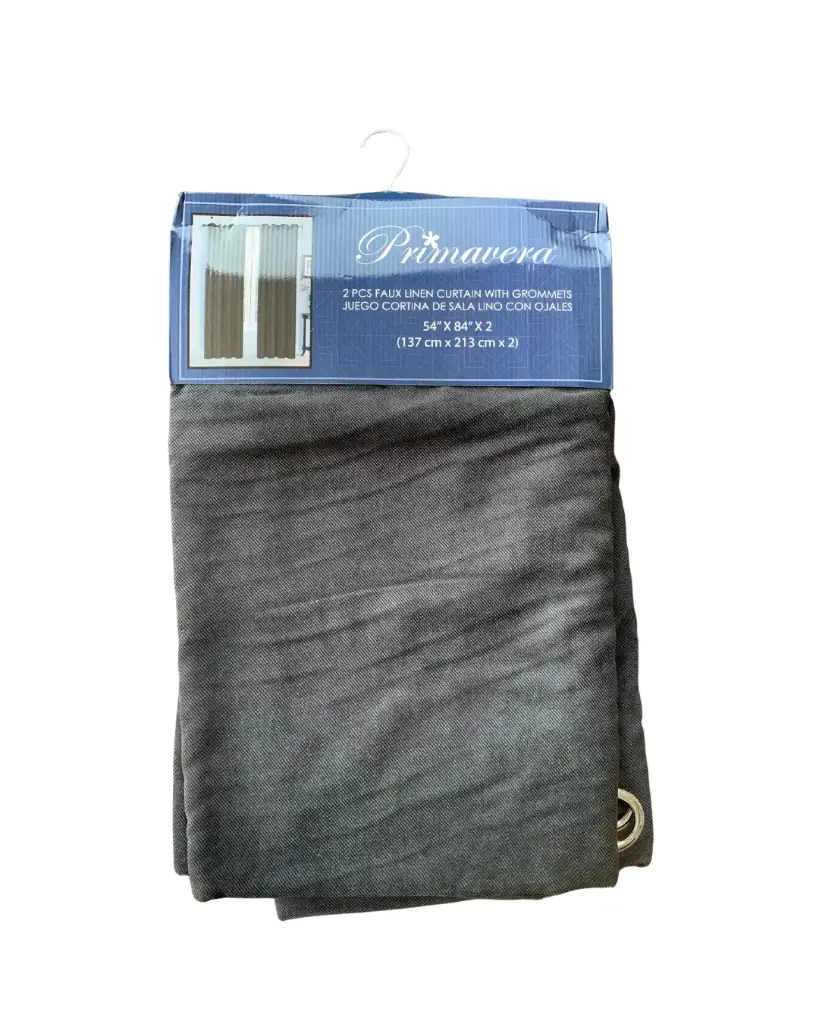 Cortinas Gris Obscuro Primavera Luxury