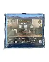 Set de Cobertores Para Sofá Azul Navy Primavera Luxury