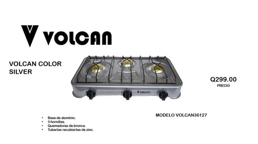 VOLCAN COLOR SILVER MODELO VOLCAN36127