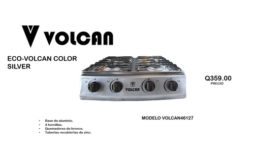 ECO-VOLCAN COLOR SILVER MODELO VOLCAN46127