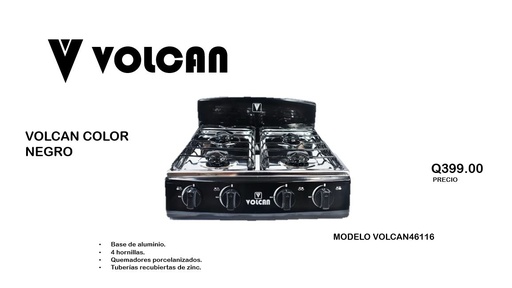 VOLCAN COLOR NEGRO MODELO VOLCAN46116