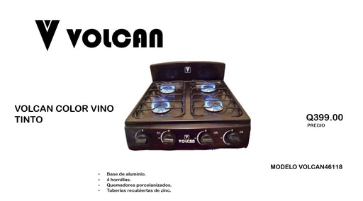 VOLCAN COLOR VINO TINTO MODELO VOLCAN46118