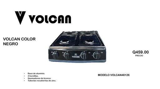 VOLCAN COLOR NEGRO MODELO VOLCAN46126