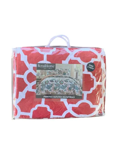 [CODE_00026] Edredón Rojo RoyalHome - Tamaño King.