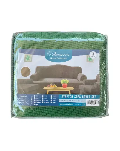 [CODE_00031] Set de Cobertores Para Sofá Verde Primavera Luxury