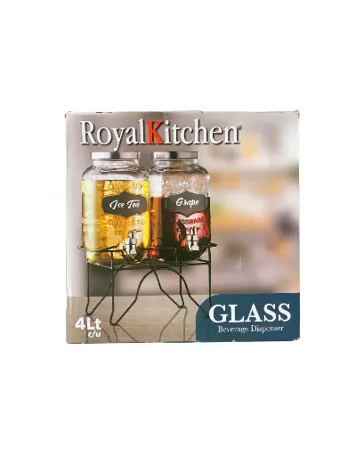 [CODE_00053] Dispensador Negro Doble RoyalKitchen