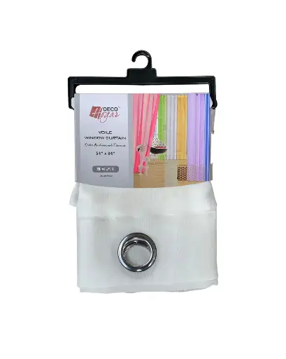 [CODE_00066] Cortina de Velo Ivory - Deco Hogar