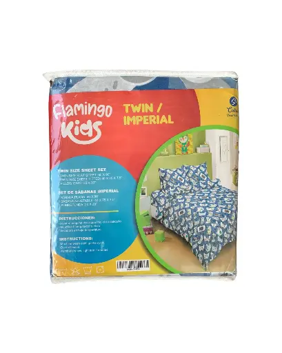 Juego de Sábanas Estilo VideoJuegos/Imperial/Twin - Flamingo Kids