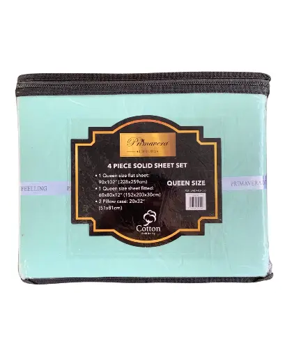 [CODE_00006] Sábanas Aqua Primavera Luxury - Tamaño Queen.